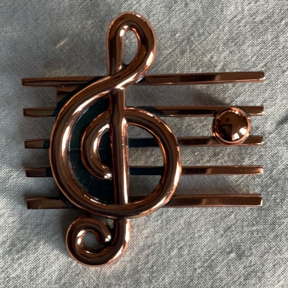Vintage “G Clef” Renoir Copper Music Pin 1950’s